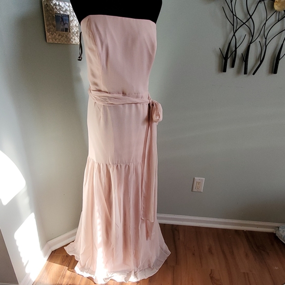 Vera Wang White Collection Full length Dress Blush - Picture 7 of 8